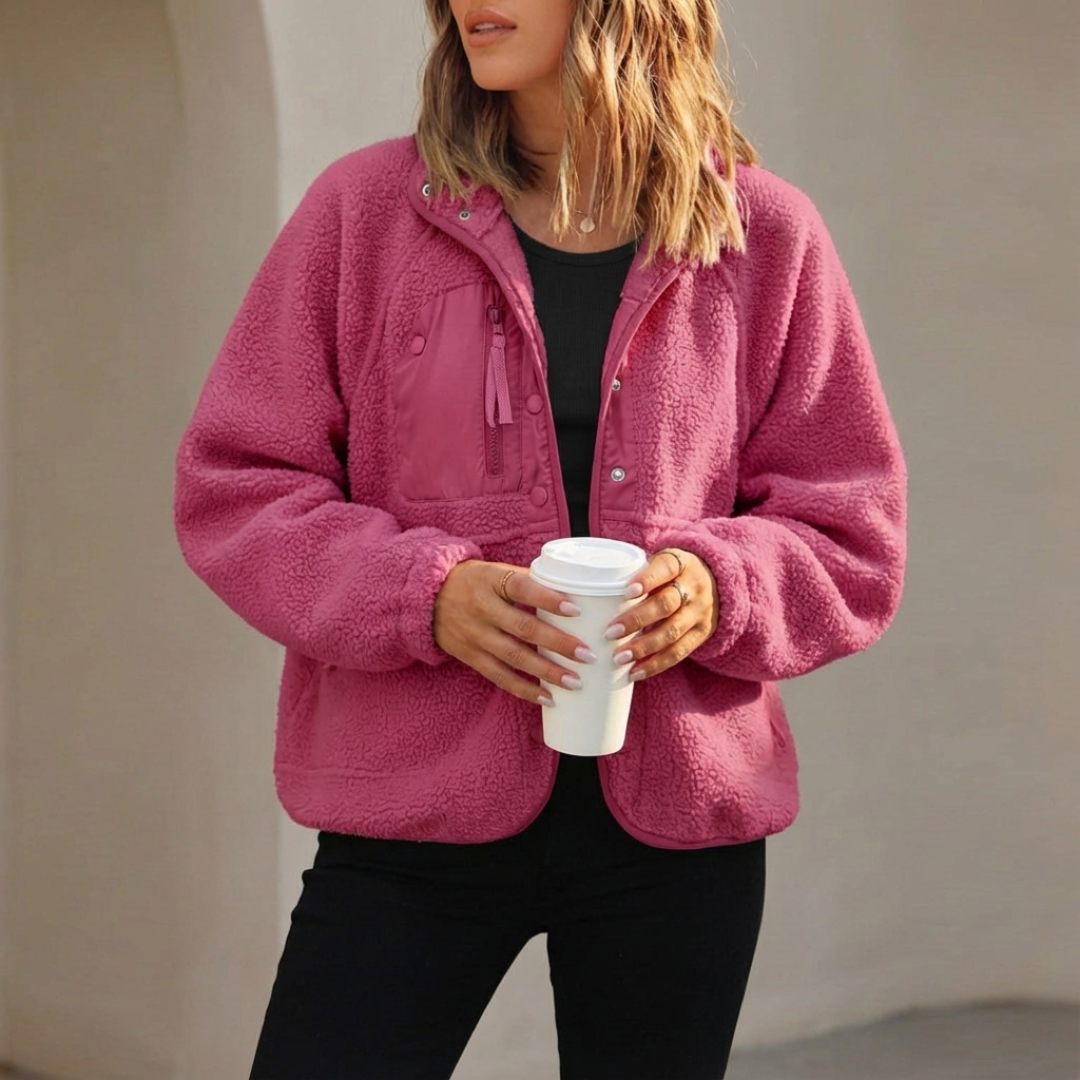 Alva™ | CozyShell Sherpa Fleece Jakke