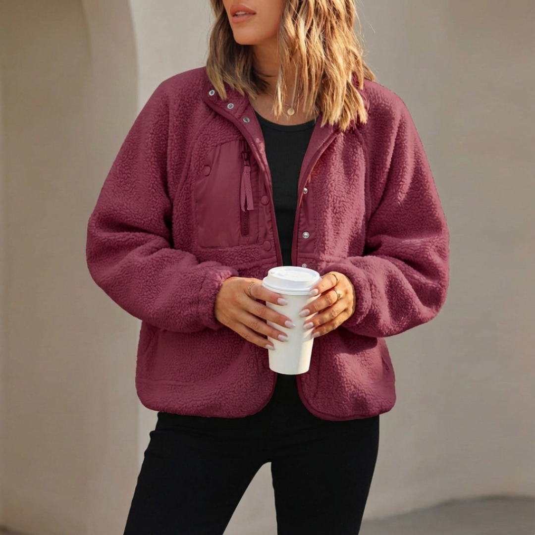 Alva™ | CozyShell Sherpa Fleece Jakke