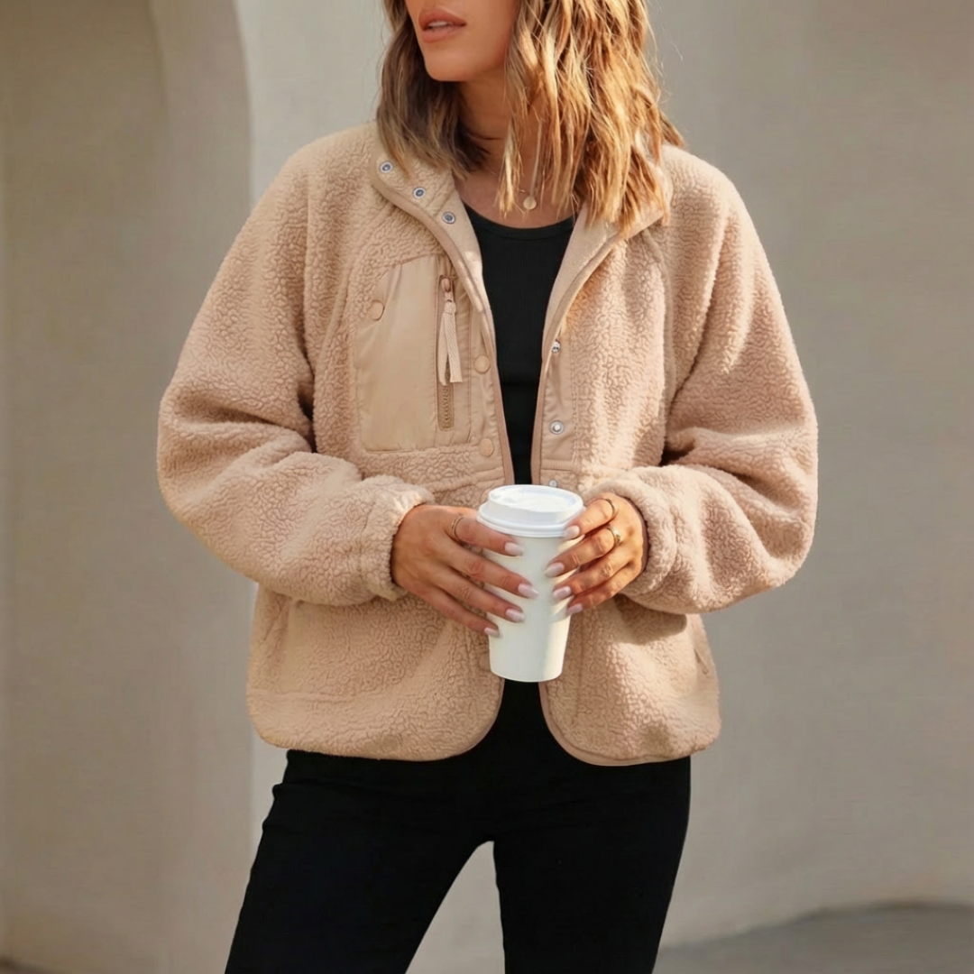 Alva™ | CozyShell Sherpa Fleece Jakke