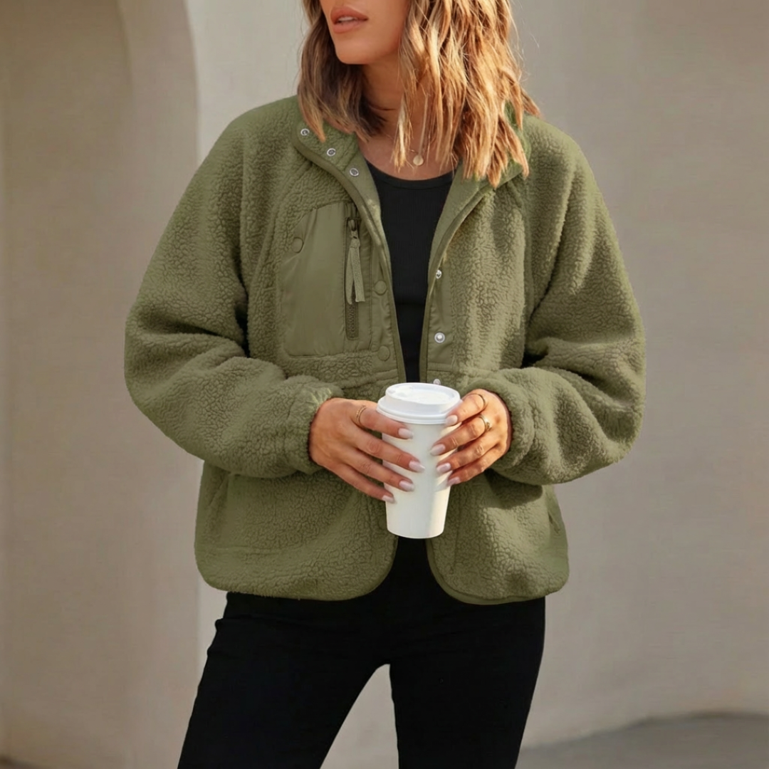 Alva™ | CozyShell Sherpa Fleece Jakke